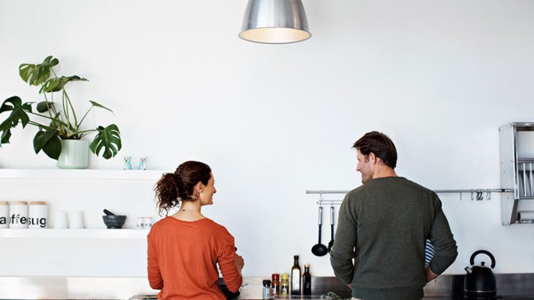 Couple In Kitchen