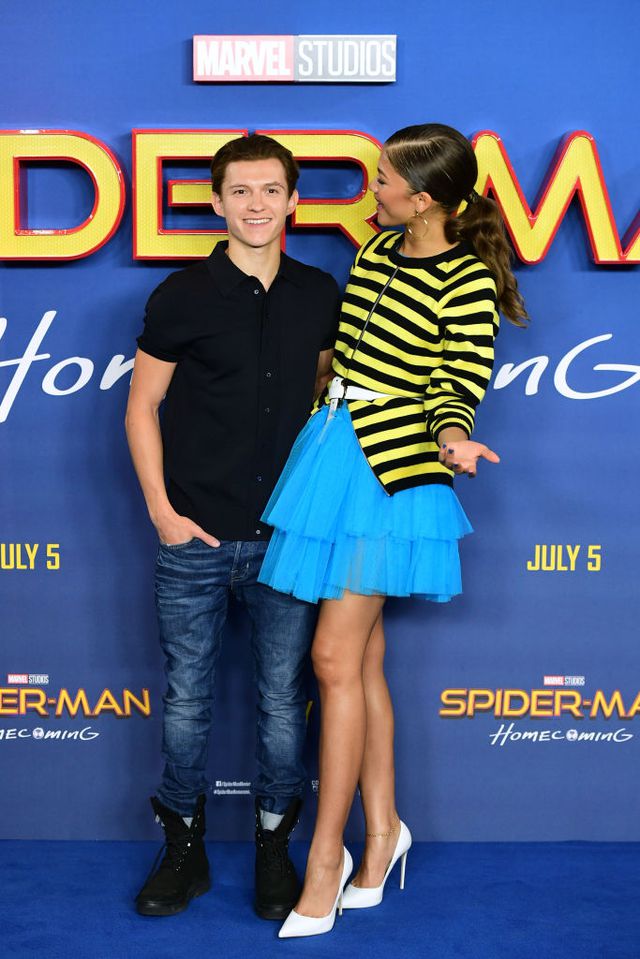 Zendaya And Tom Holland Attending The Spider Man H