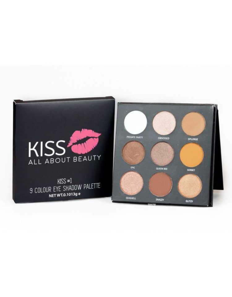Kiss All About Beauty Kiss 1 9 Colour Eye Shadow P