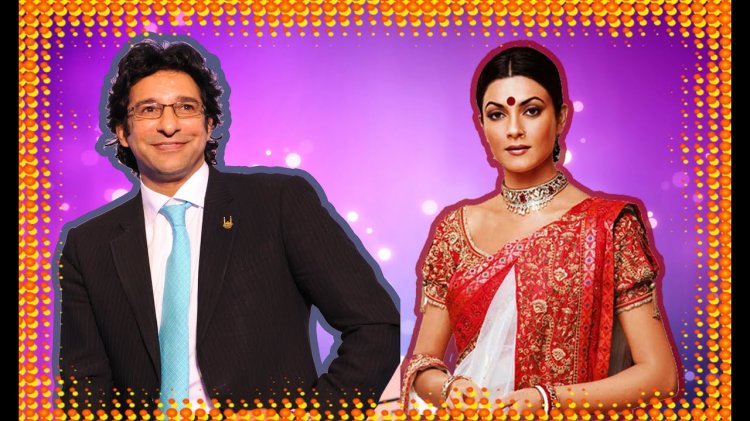 Wasim Akram And Sushmita Sen