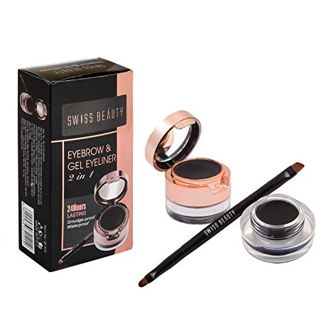 Swiss beauty 2 In 1 Eyebrow Gel And Powder