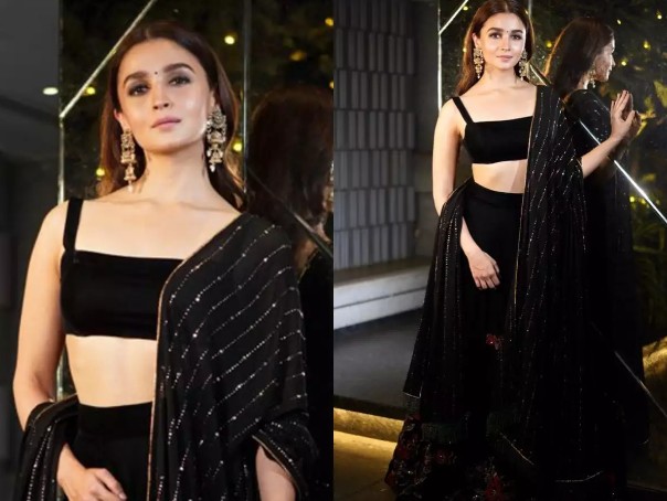 5 Best Looks Of Bollywood Celebs In Sexy Black Lehengas - StarBiz.com