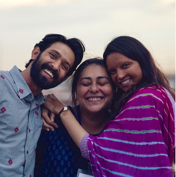 Meghna, Deepika, and Vikrant Massey