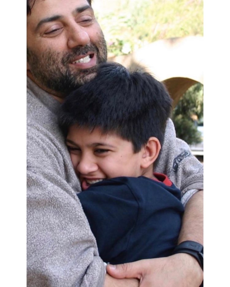 Karan Deol and Sunny Deol