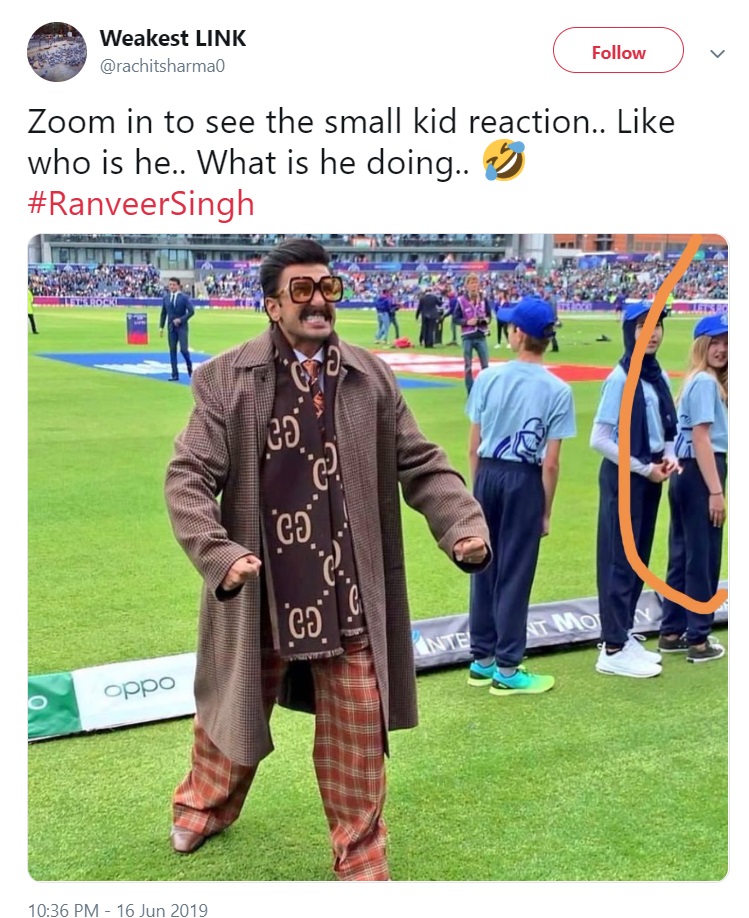 Ranveer Singh Icc World Cup5