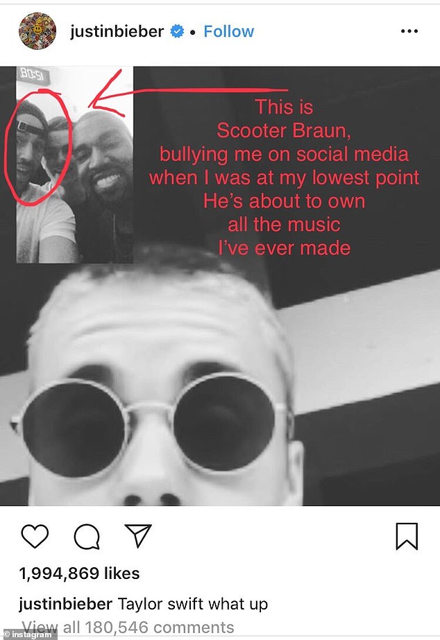 Taylor Swift accuses Scooter Braun