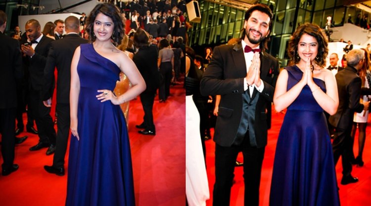 avika gor Manish Raisinghan in cannes