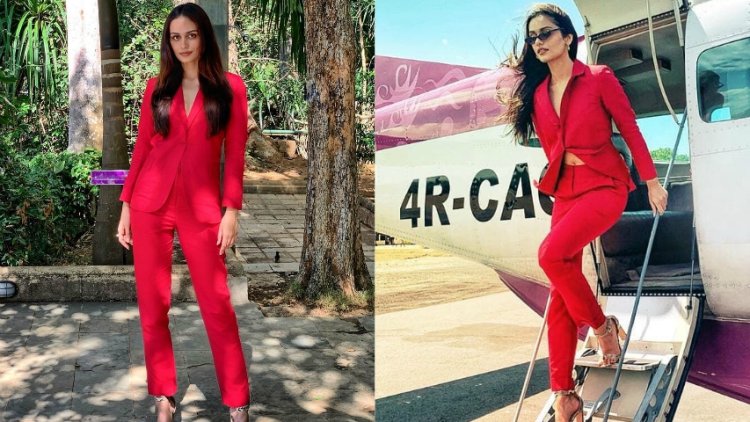 Manushi Chhillar Looks Uber Hot In This Sexy Red P