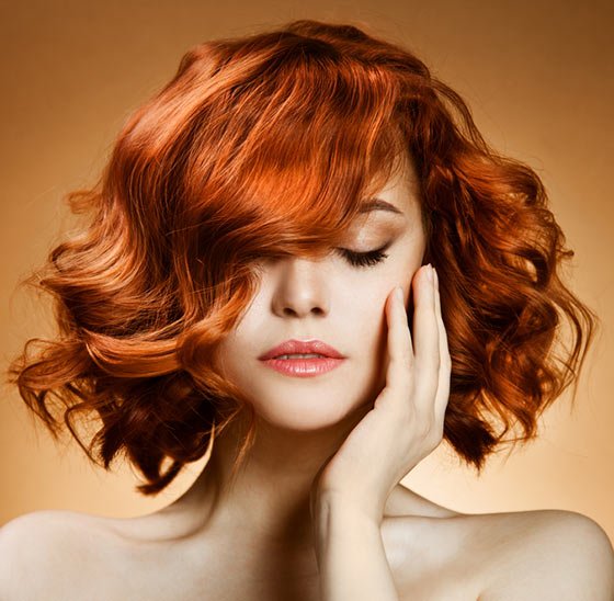 haircut for square face female Fiery Wispy Curls