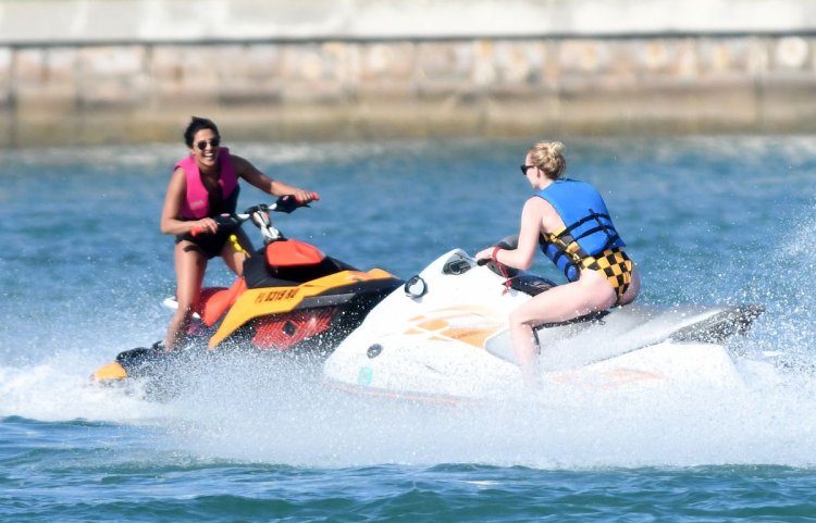 Sophie Turner And Priyanka Chopra Jet Skiing In Mi