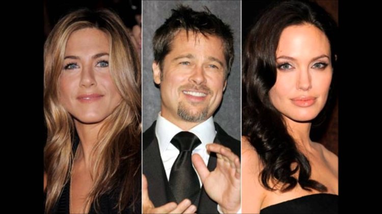 Jennifer Aniston, Angelina Jolie, and Brad Pitt
