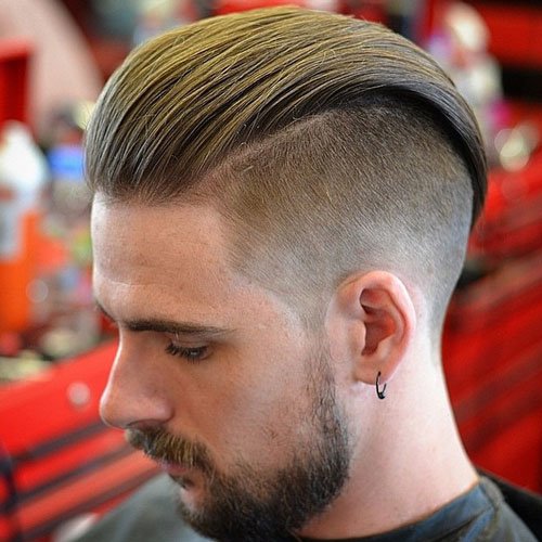 Long Slicked Back Undercut Hairstyle