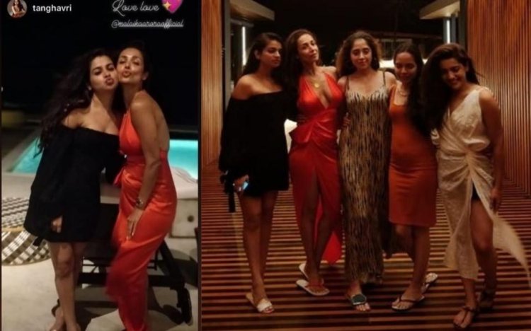 Malaika With Her Friends