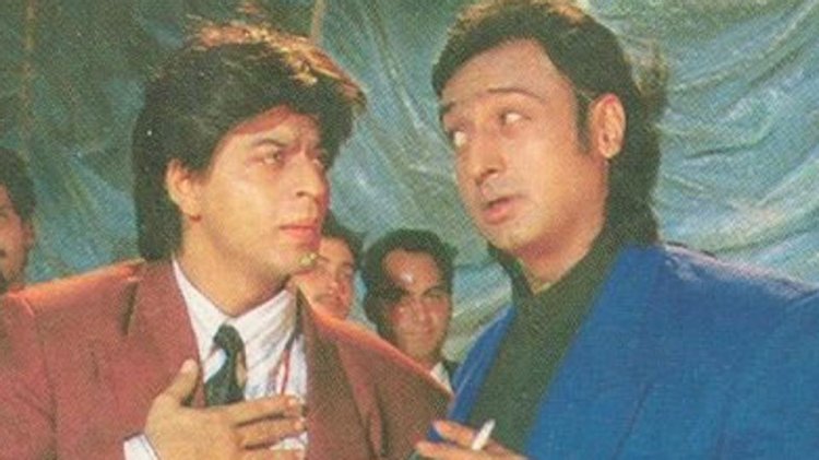 Gulshan Grover and Shah Rukh Khan in Yes Boss.