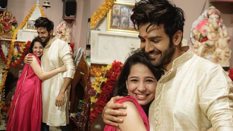 Kartik Aaryan Celebrates Raksha Bandhan With Siste