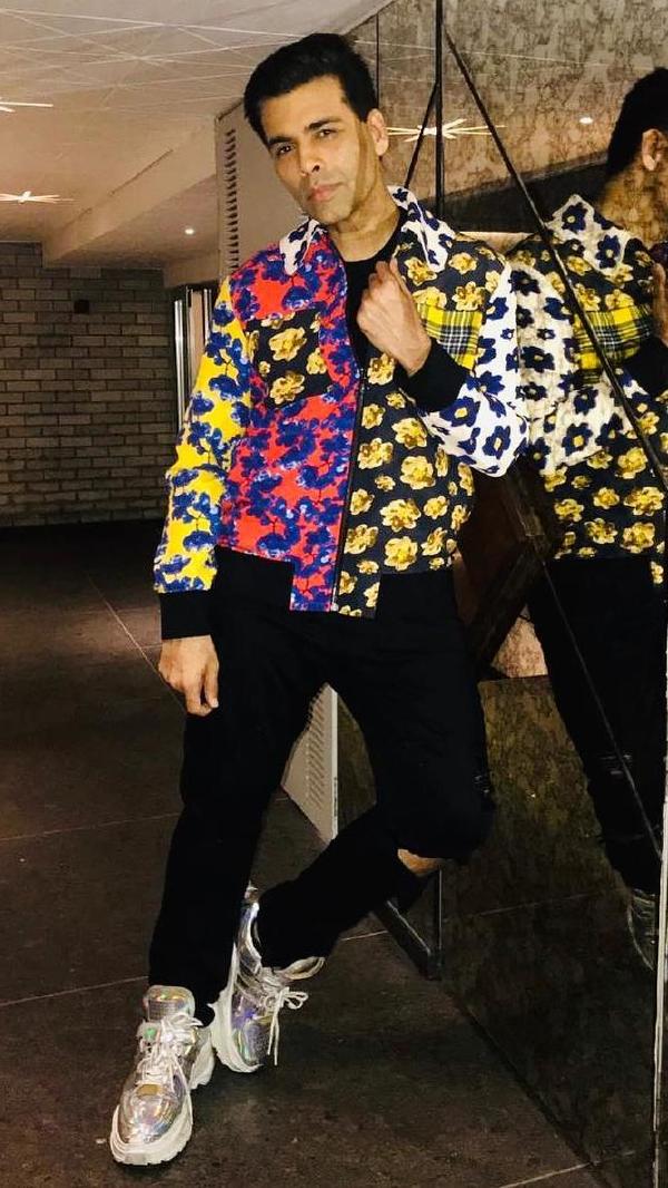OG hipsters of B-town, Karan Johar is, metaphorically blooming in this picture