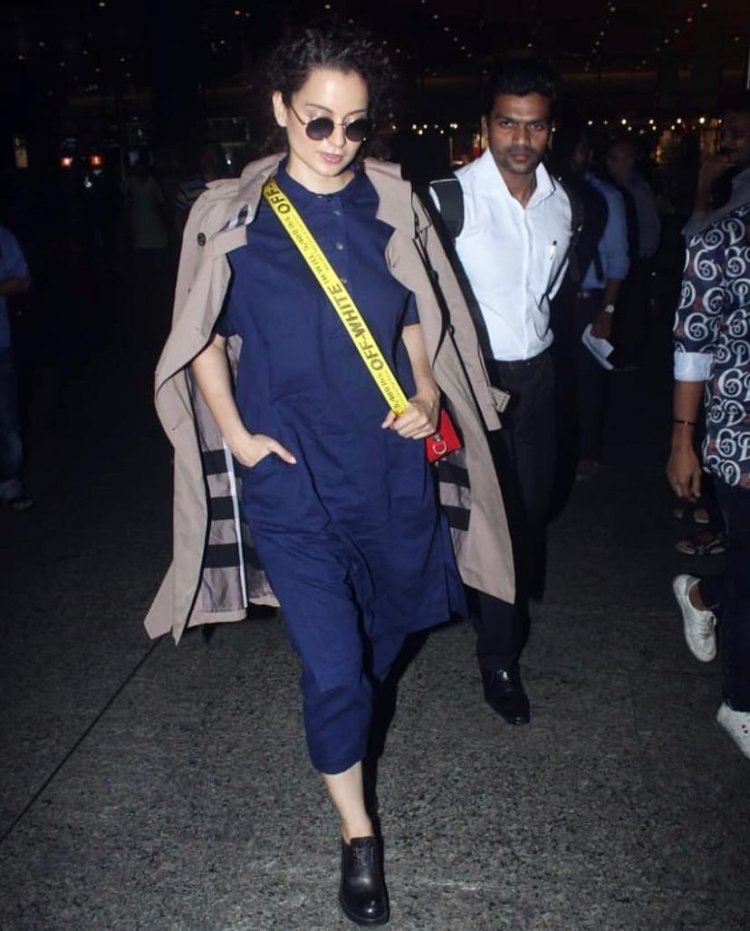 Kangana Ranaut Off-White handbag