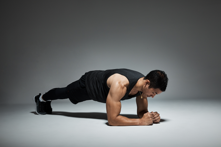 The-plank-is-pretty-similar-to-a-push-up.