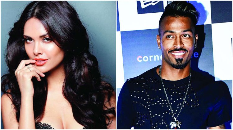 cricketer and actress Hardik Pandya and Esha Gupta