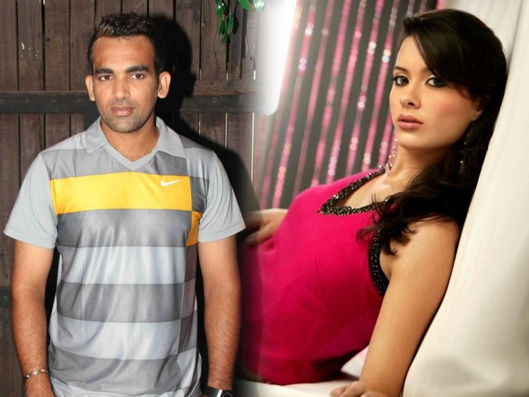 cricketer and actress Zaheer Khan and Isha Sharvani