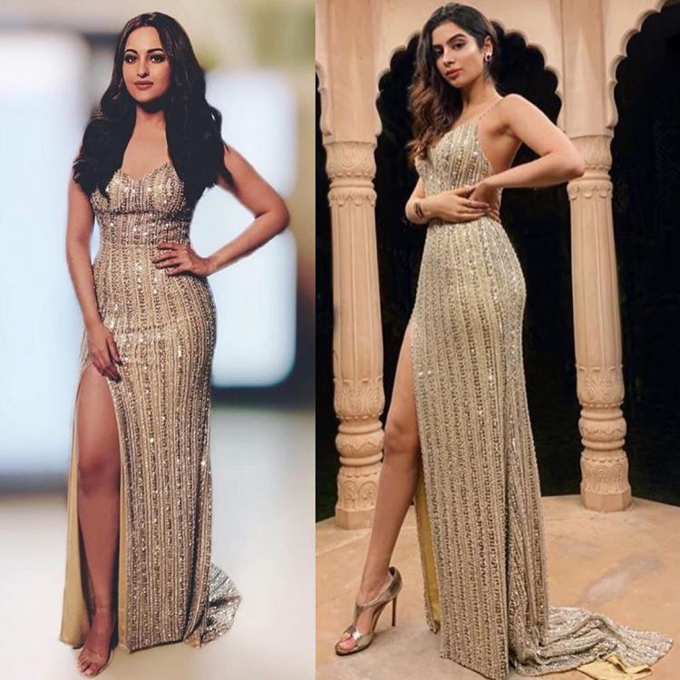 Same dress: Sonashi Sinha or Khushi Kapoor?