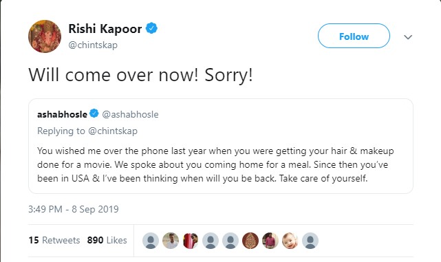 Rishi Kapoor Twitter