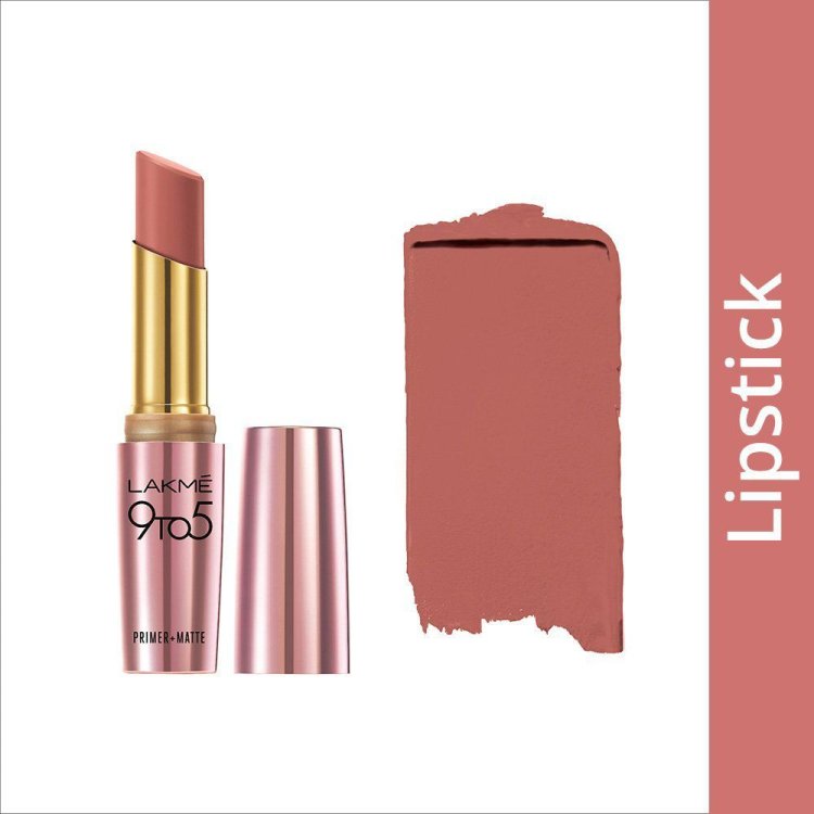 Lakme 9-5 Primer And Matte Lipstick Shade Blushing Nude