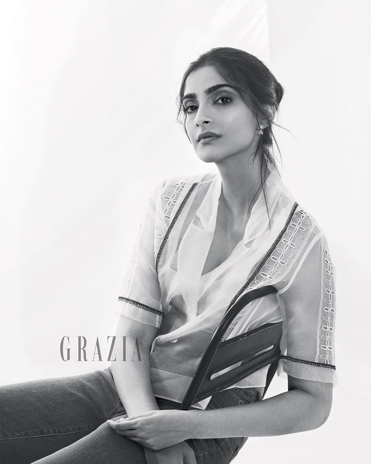 Sonam Kapoor Dazzles Office-Wear On Grazia Magazine Cover 