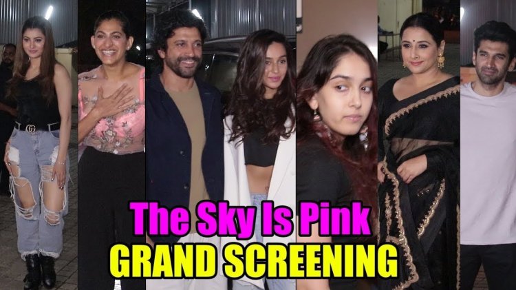 celebs attend the sky is pink screening