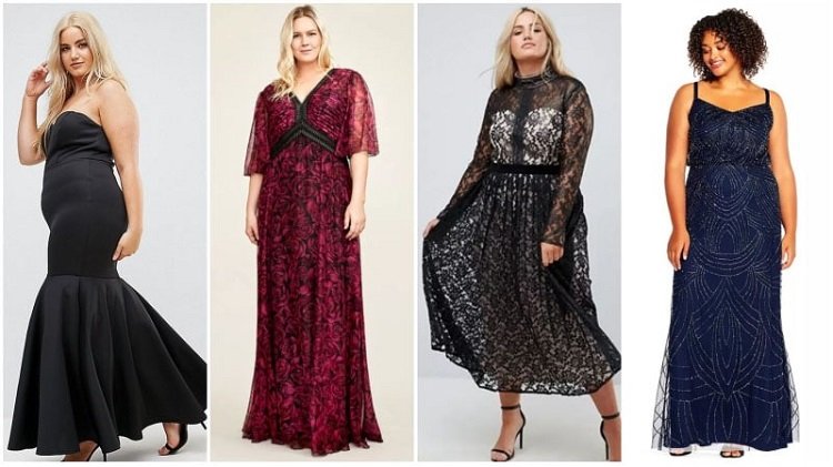 Winter wedding guest dresses for plus-size ladies