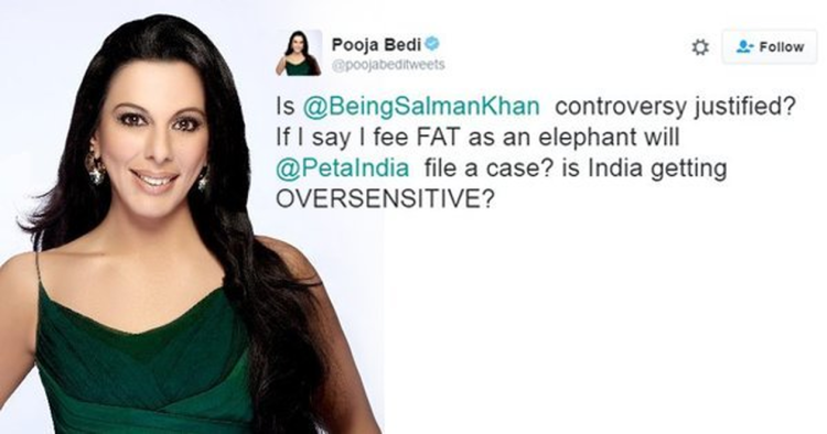 pooja bedi tweet about salman khan