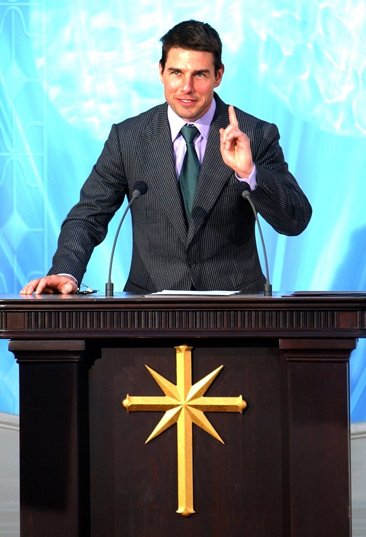 Tom Cruise is a high-ranking member and proponent of the Church of Scientology