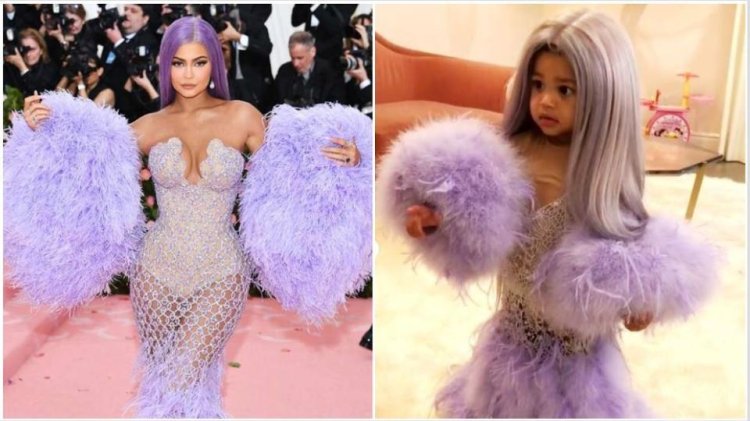 Kylie Jenner Met Gala Tiny Version By Stormi Serves The Cupcake ...