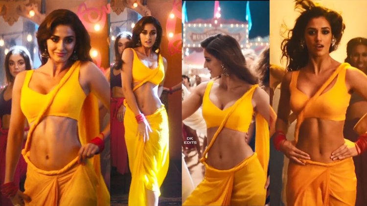 Disha Patani Yellow Saree