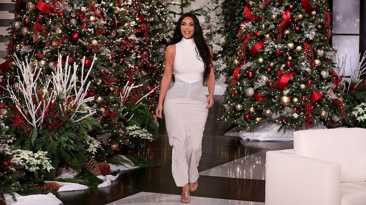 Kim Kardashian Protects Her All White Whoovile Christmas Decorations
