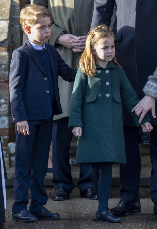 Prince George and Princess Charlotte firstly presented in front of the public alongside their parents
