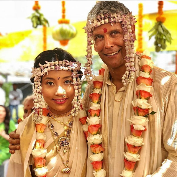 Milind Soman Ankita Konwar