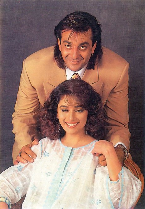 Madhuri Dixit And Sanjay Dutt