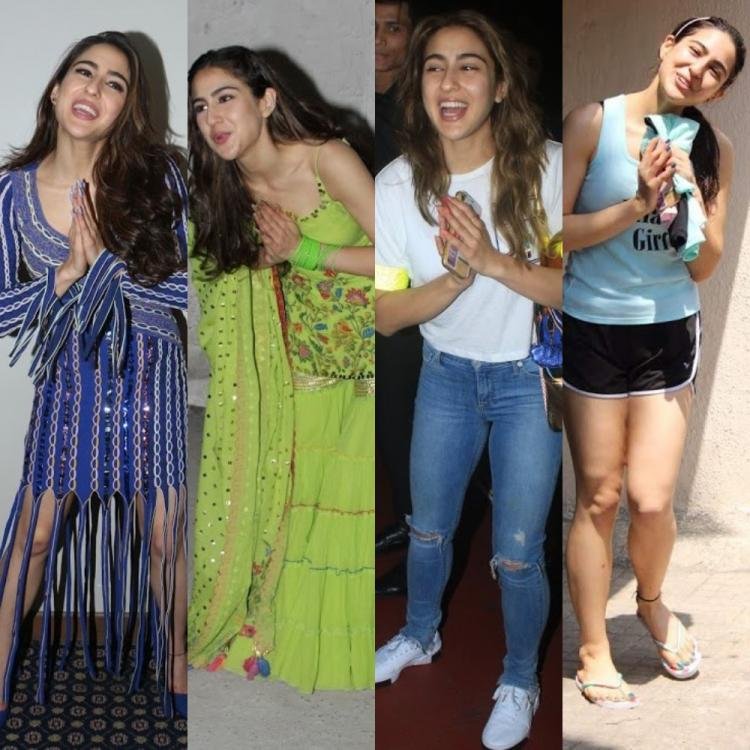 Sara Ali Khan Strikes A Namaste Pose