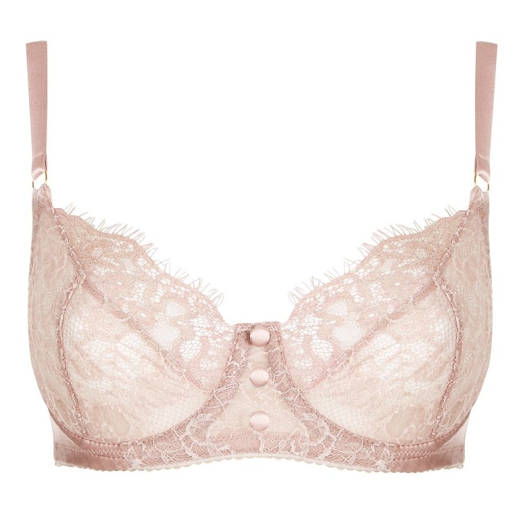 Abbie Pink Lace Bra