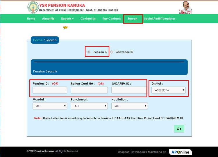 Ysr-Pension-Kanuka-Status-Search
