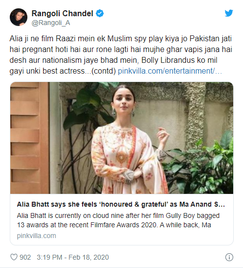 Rangoli Chandel Tweets