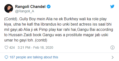 Rangoli Chandel Tweets 3