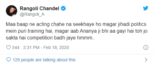 Rangoli Chandel Tweets 6