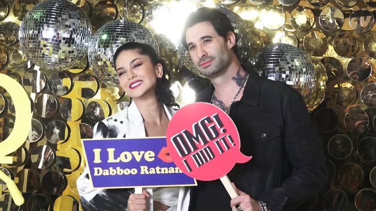 Sunny Leone With Husband at launch date