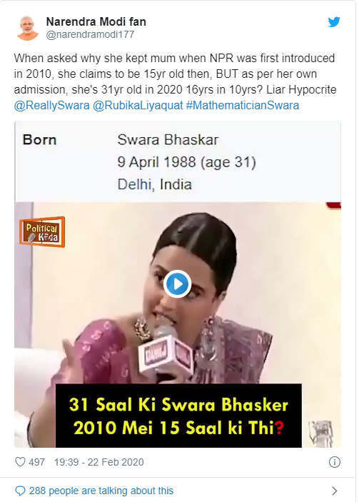 Swara Bhaskar Gets Trolled