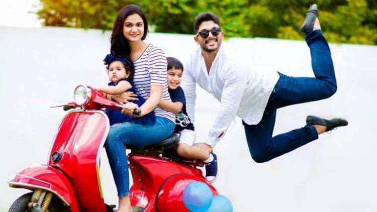 Allu Arjun And Sneha Reddy Family Photo