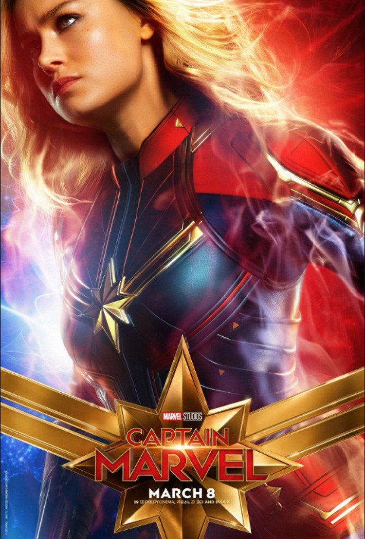 Captain Marvel Poster best hollywood movies
