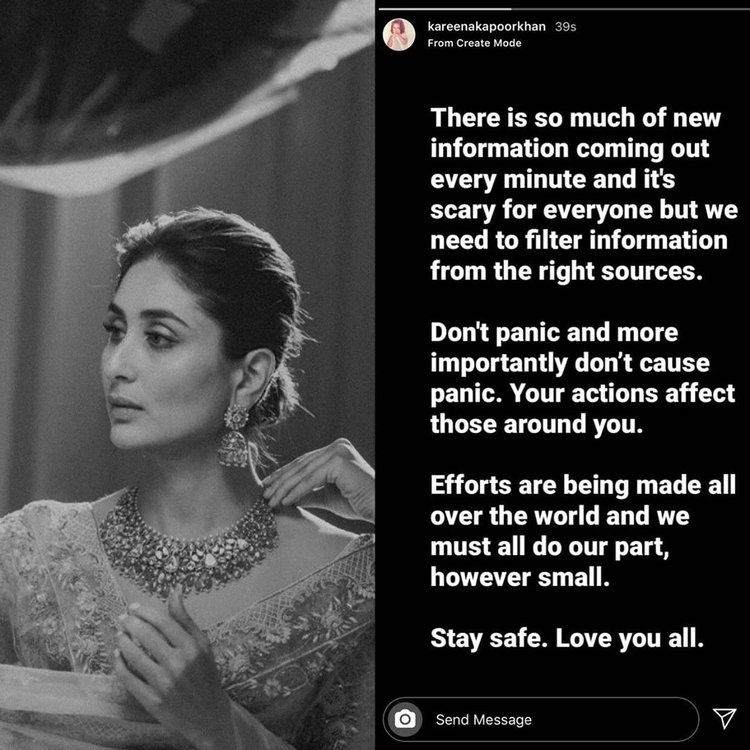 Kareena Kapoor Khan On Coronavirus Outbreak