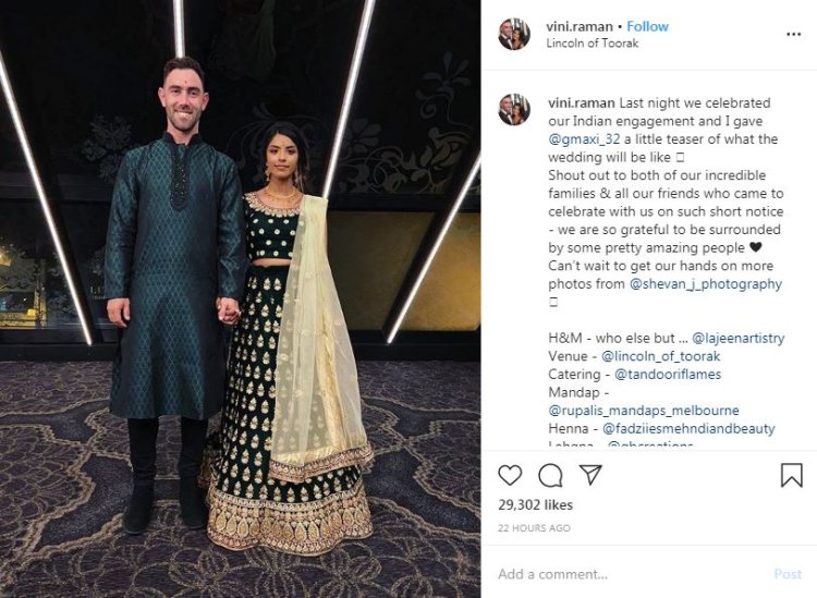 Glenn Maxwell Fiance